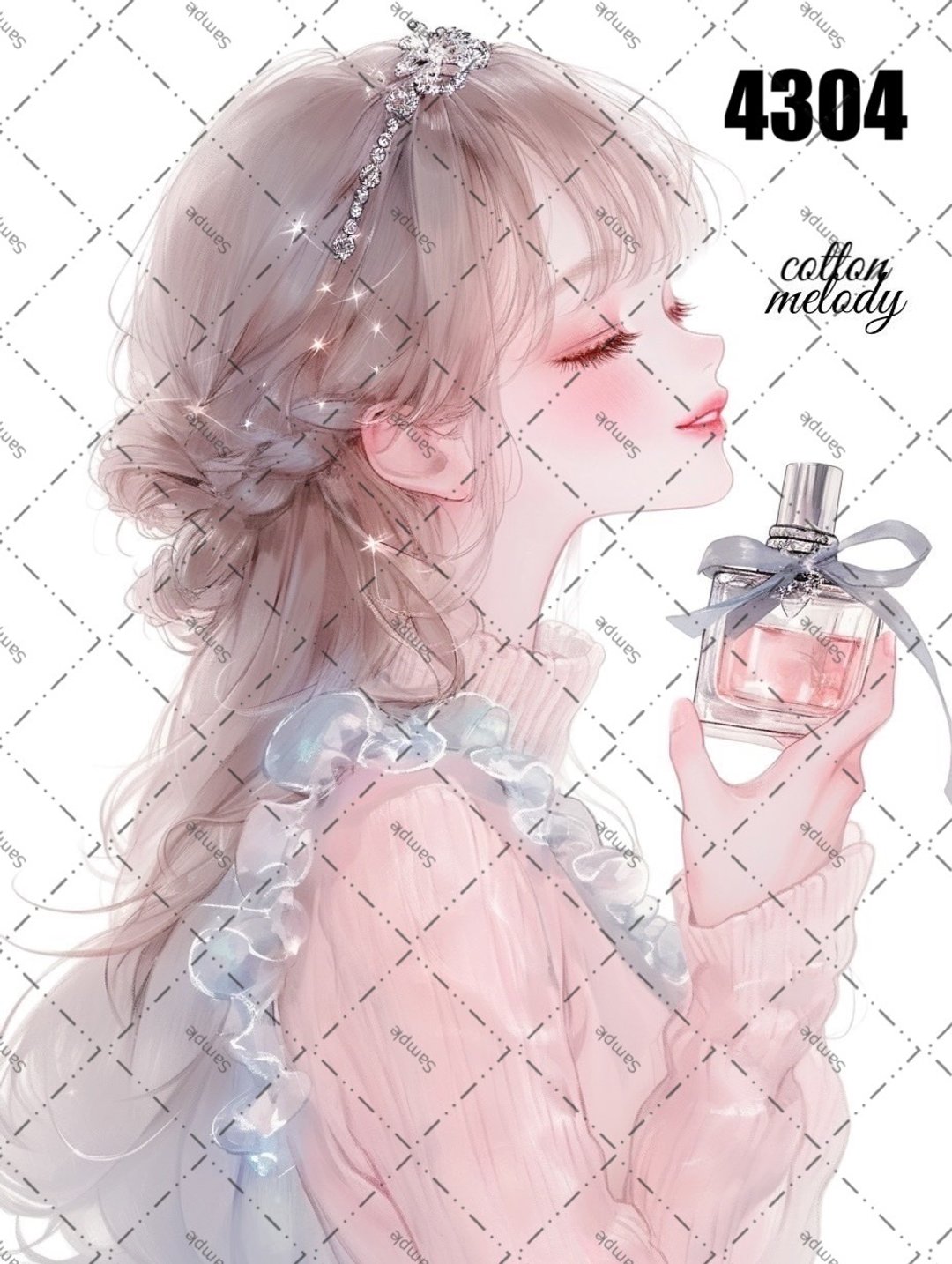 original sticker no.4304 人物贴纸 原创贴纸 原创人物贴纸 装饰贴纸 cotton melody - 贴纸 - 纸 