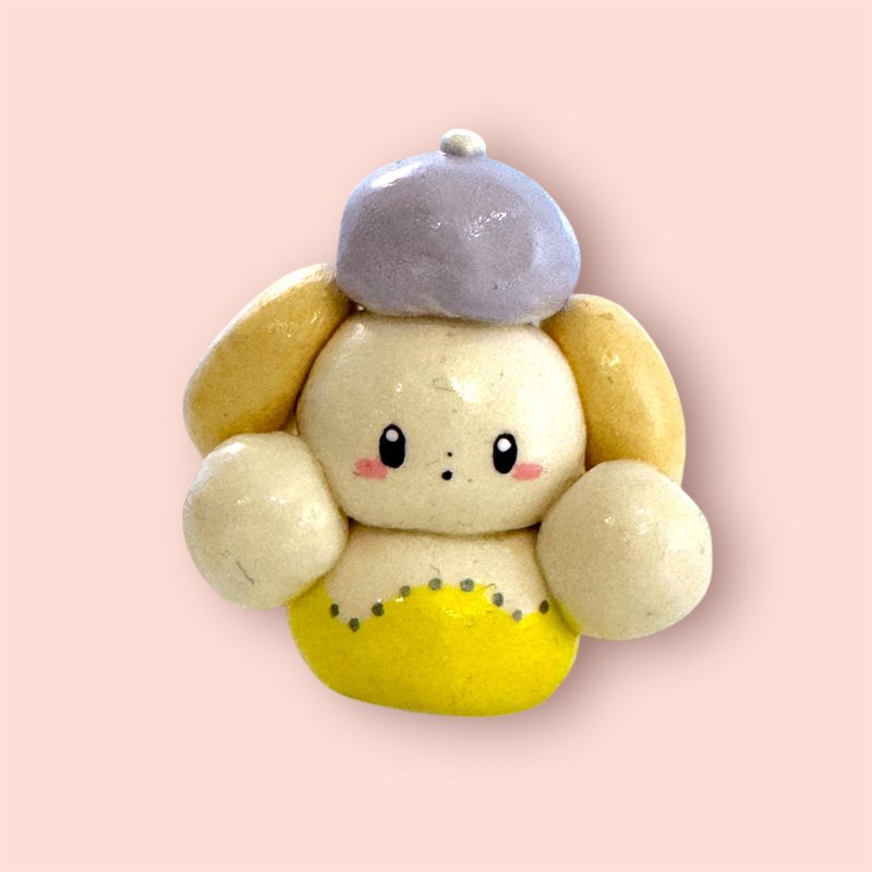 Pamu-ko 小狗 贝蕾小狗 - 玩偶/公仔 - 粘土 白色