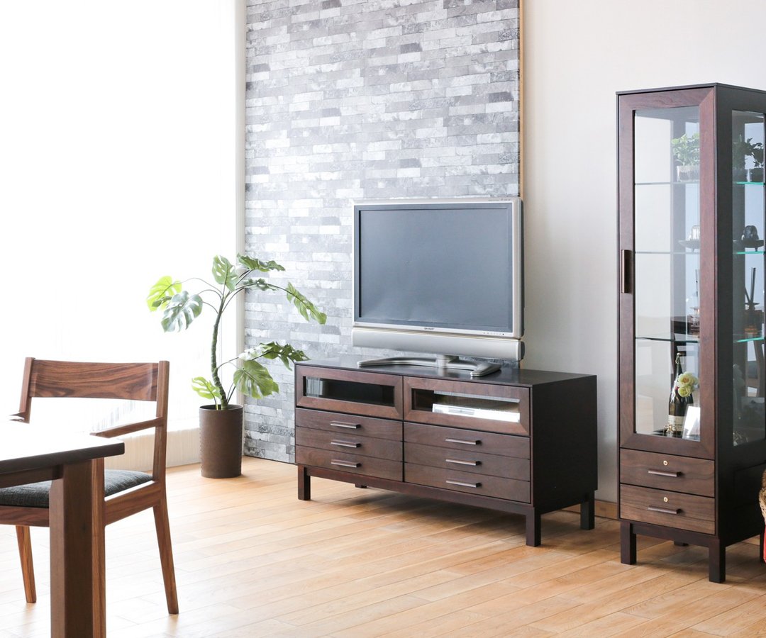 旭川家具 Create Furniture W&B 矮柜130 - 衣柜/鞋柜 - 木头 咖啡色