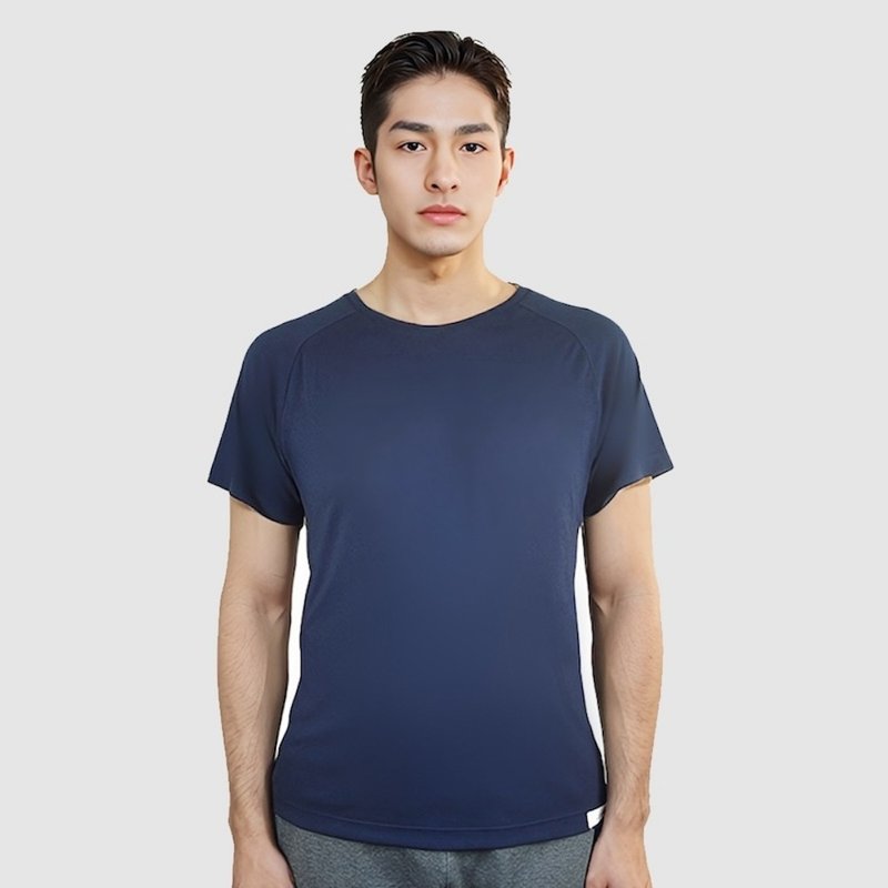 CueSkin 凉感机能衣 男 | 短袖 圆领 落肩款 - 男装运动衣 - 其他人造纤维 多色