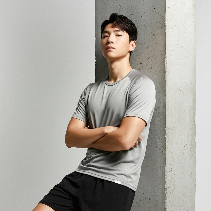 Aero 冽风机能衣 | 拉克兰袖圆领 凉感 吸汗快干 防晒 户外 - 男装运动衣 - 其他人造纤维 多色