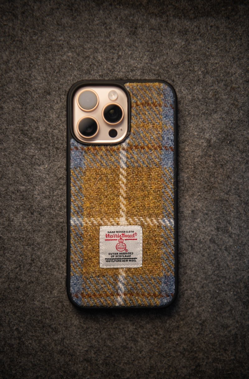 Harris tweed适用苹果iphone12/13/14/15/16pro格纹硅胶手机壳 - 手机壳/手机套 - 羊毛 