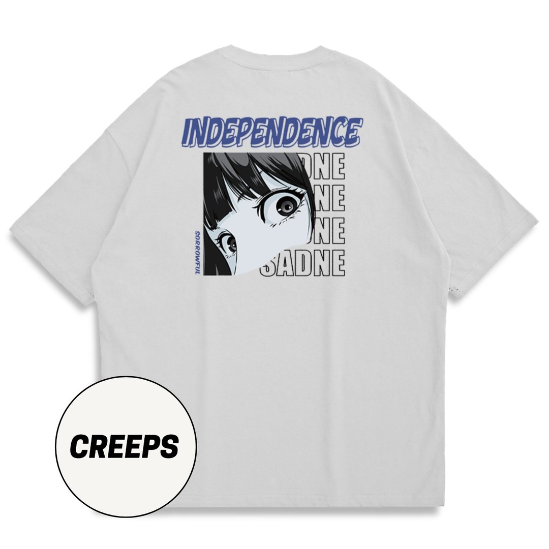 【CREEPS】Independent Girls V2 宽松重磅印花T恤 210g - 男装上衣/T 恤 - 棉 多色
