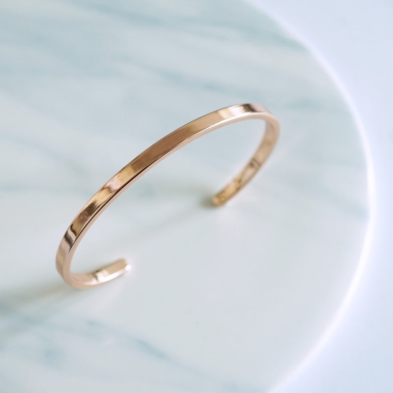 玫瑰金精镀简约幼手镯｜SKINNY BANGLE by Studdedheartz - 手链/手环 - 其他金属 粉红色