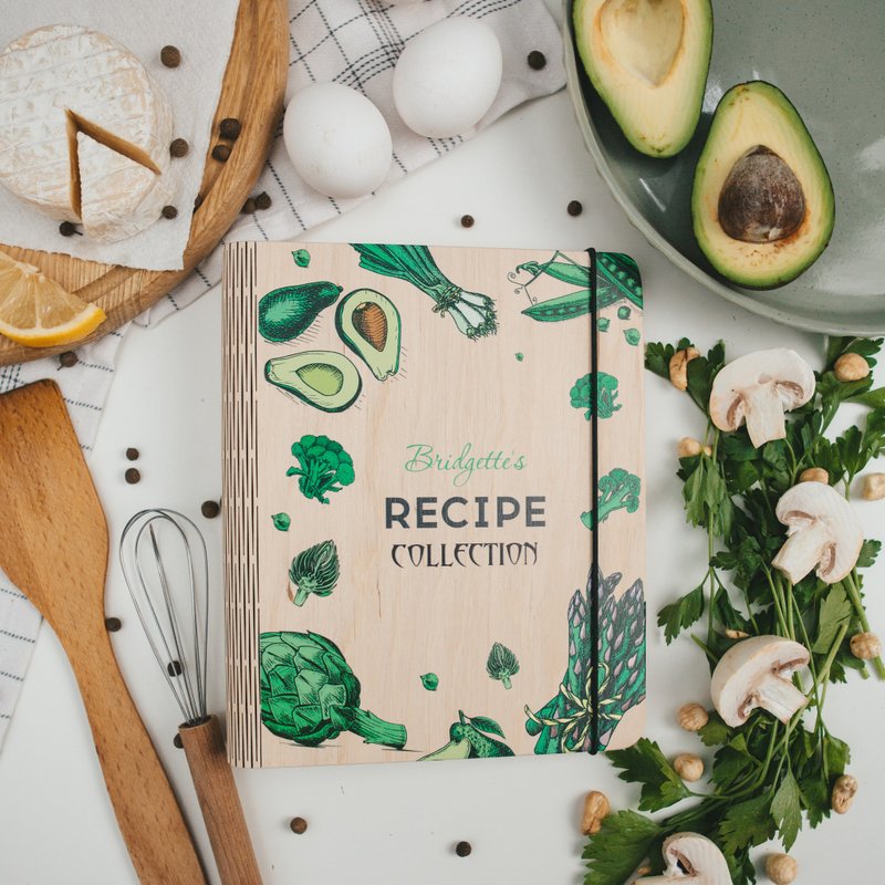 หนังสือสูตรอาหาร, หนังสือทำอาหา - 笔记本/手帐 - 木头 多色