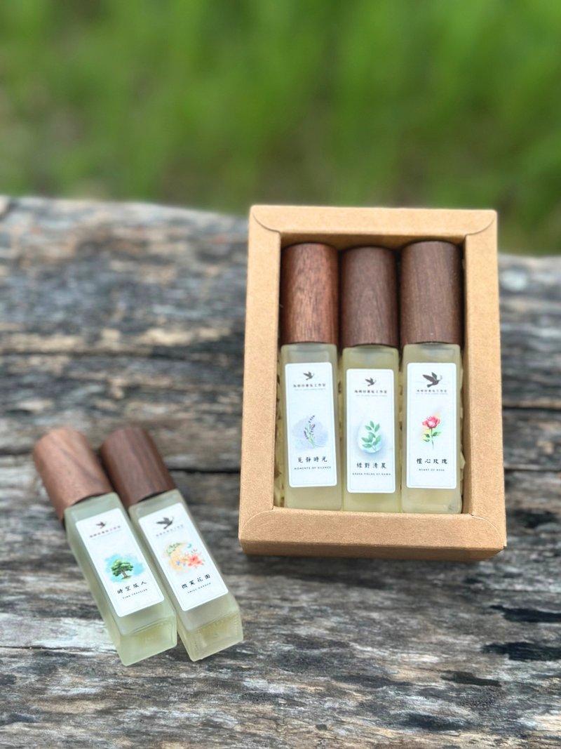 海屿杉・天然精油香氛喷雾10ml礼盒 - 香薰/精油/线香 - 玻璃 