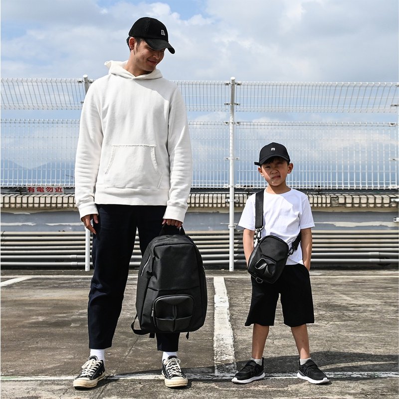 ORIBAGU 折纸包_迷你黑猩猩 随身小包 - 后背包/双肩包 - 聚酯纤维 黑色