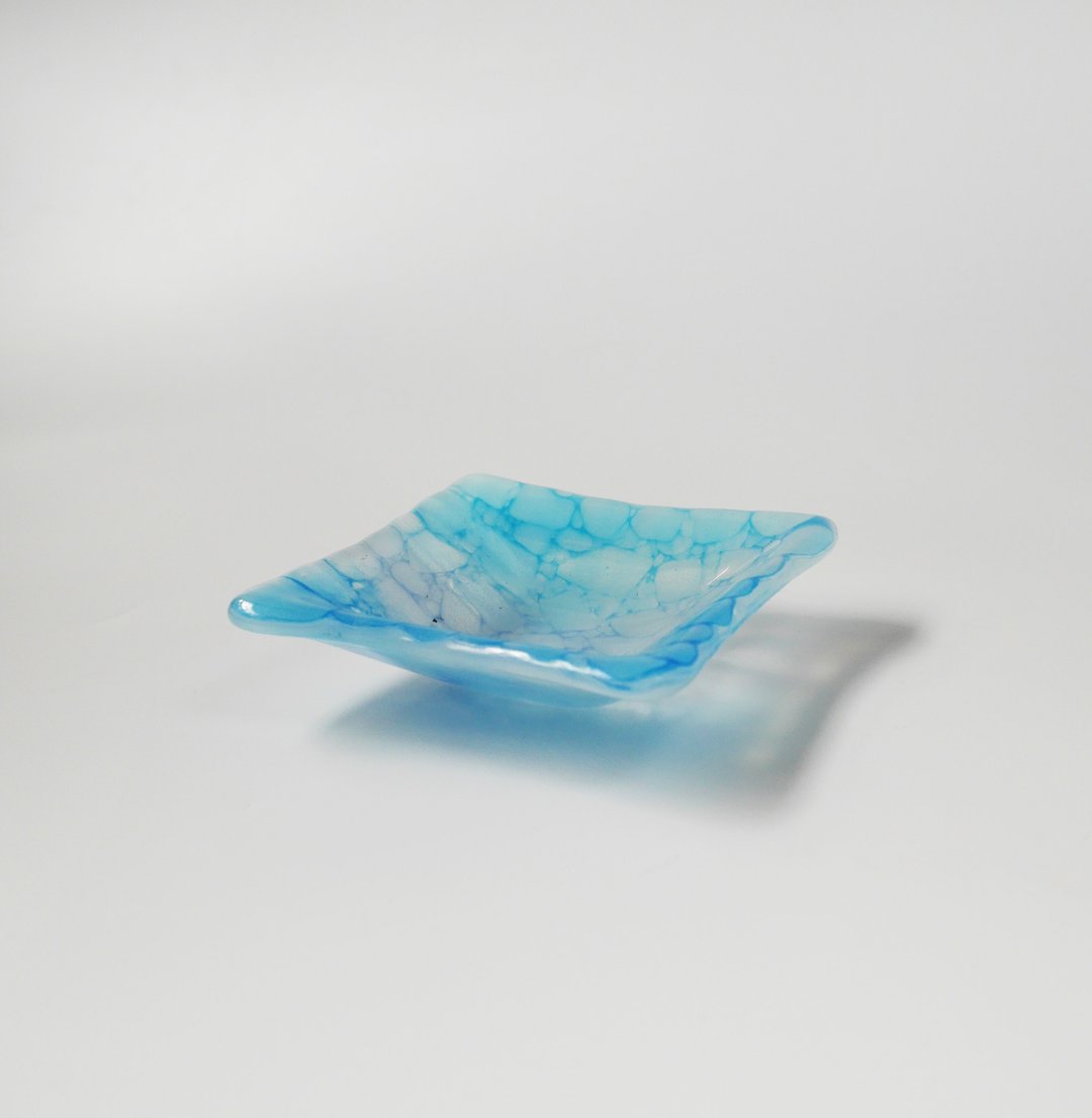 Crystalline冰晶系列-SQ9_001 - 盘子/餐盘/盘架 - 玻璃 蓝色