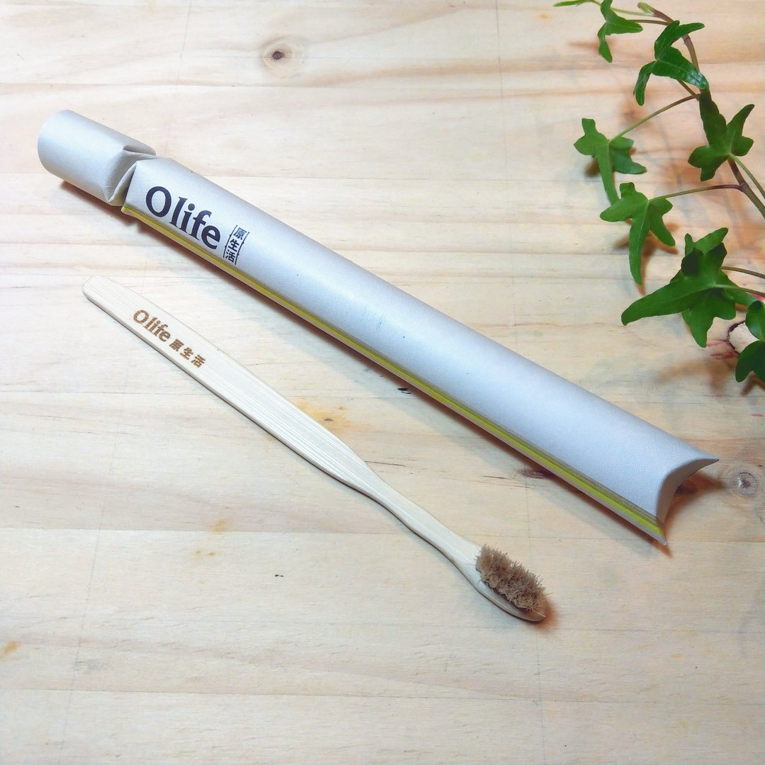 天然手工竹牙刷【中软白马毛  原竹色6支装】Olife原生活 - 其他 - 竹 多色