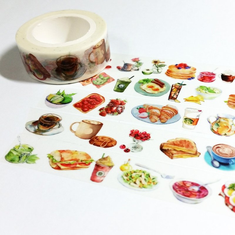 分装纸胶带 活力早餐 - 纸胶带 - 纸 