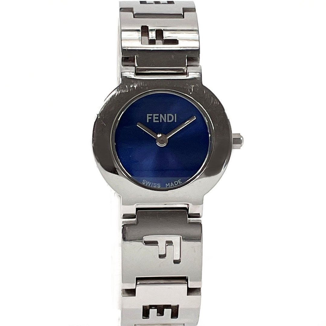 【日本直送 二手美品】FENDI 芬迪 手表 3050L Orologi 不锈钢 银色/海军蓝 石英 - 女表 - 不锈钢 银色