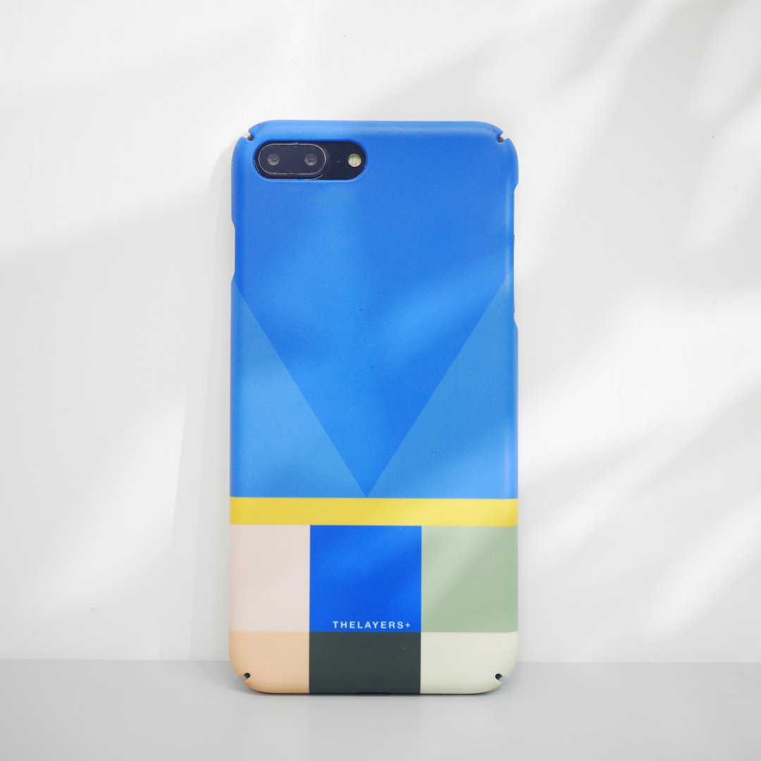 Graphic Print ELECTRIC BLUE 可刻字订制原创手机壳硬壳 - 手机壳/手机套 - 塑料 蓝色