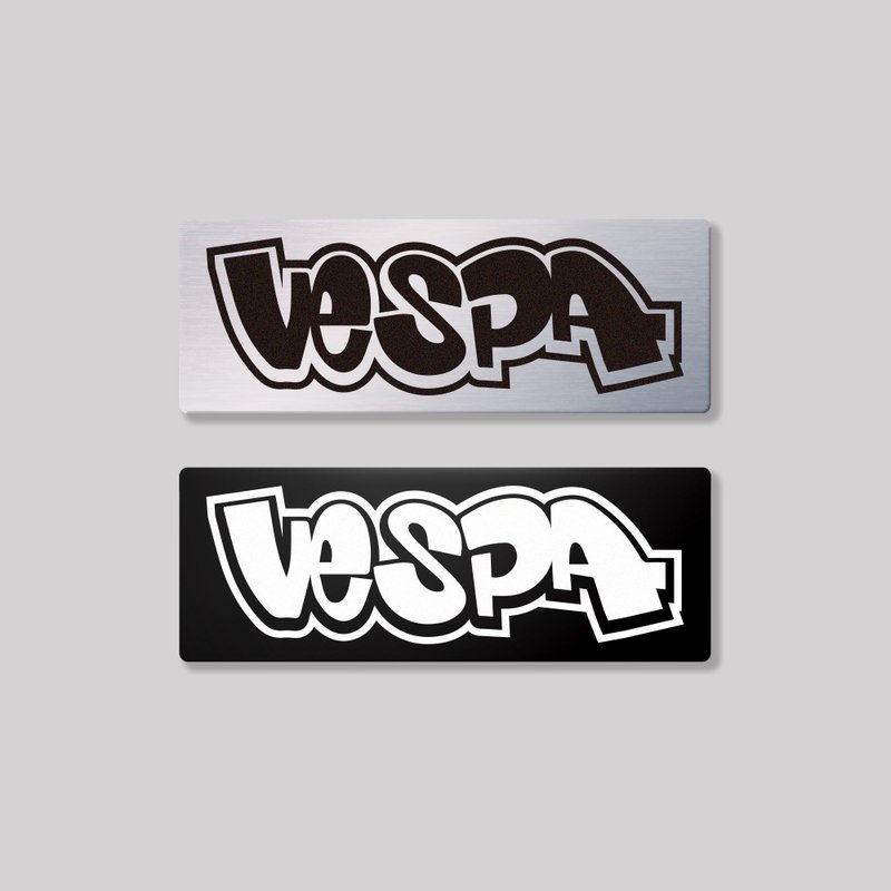 VESPA/HHP/铝牌饰贴 SunBrother孙氏兄弟 - 贴纸 - 铝合金 