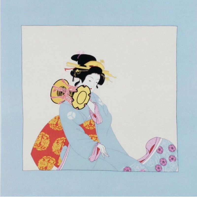 京都风吕敷包巾-浮世绘 二巾-鼓美人(水) - 摆饰 - 其他材质 