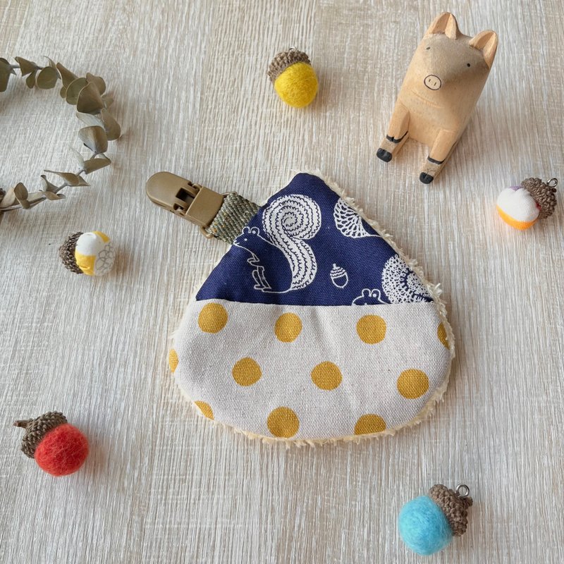 秋季的栗子拼接手帕 - 手帕/方巾 - 棉．麻 多色