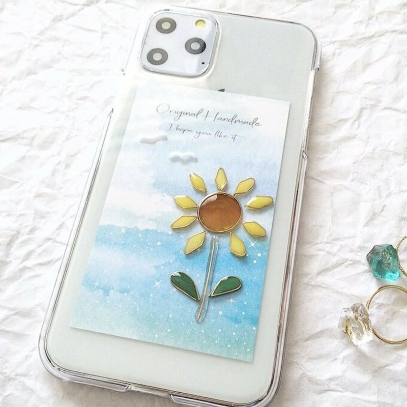 Smartphone case for all sunflower and seagull models - 手机壳/手机套 - 树脂 黄色