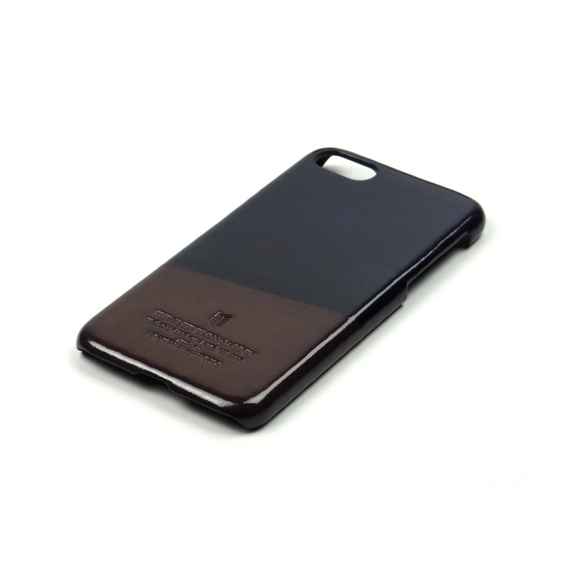 Racket leather case iPhone 7 /Pingpong (Navy-Brown) - 其他 - 真皮 蓝色