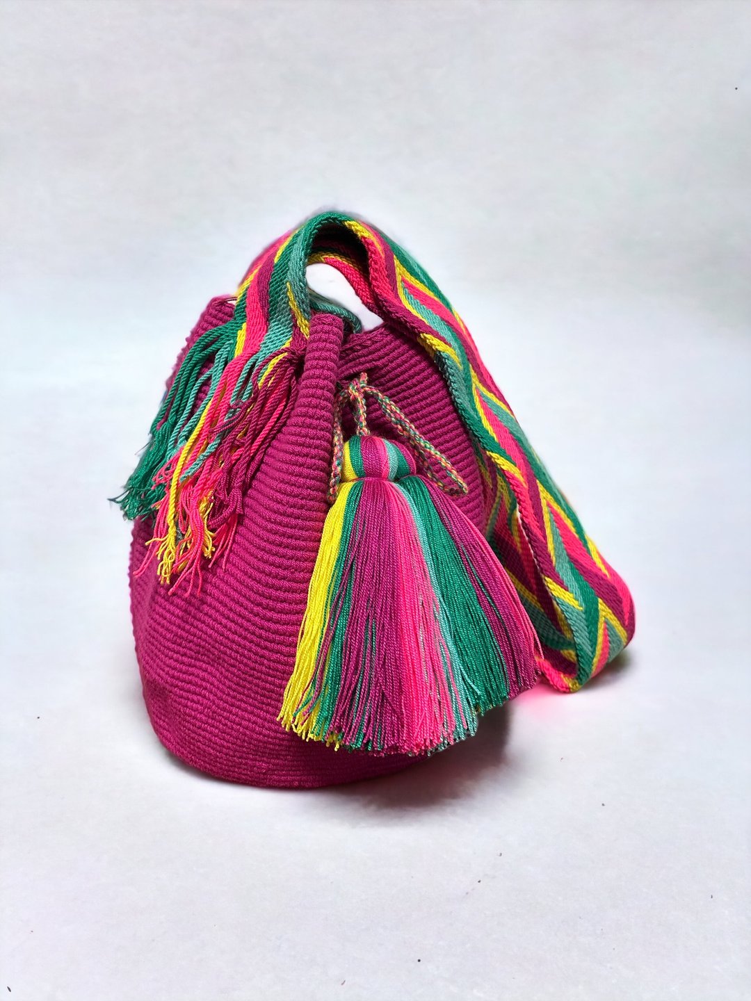 哥伦比亚 Wayuu 手织袋 - 侧背包/斜挎包 - 棉．麻 多色