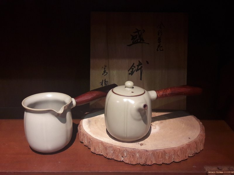金瓜茶壶+金瓜茶海两件组 - 茶具/茶杯 - 陶 