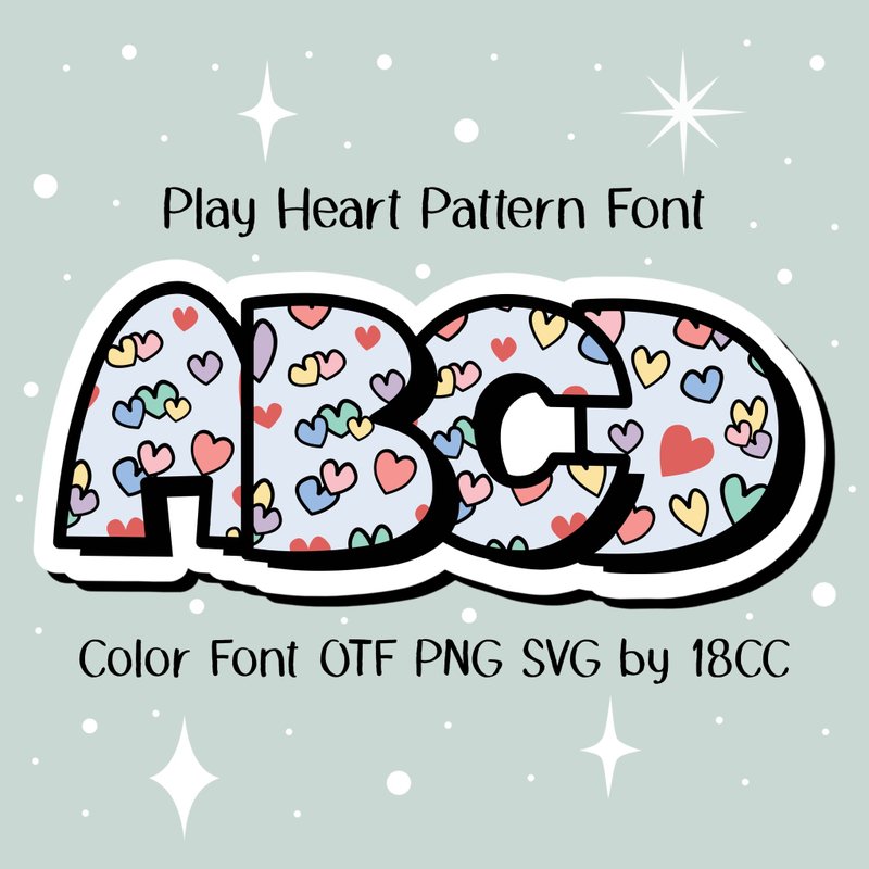 玩心 OTF PNG SVG - 字体设计 - 其他材质 