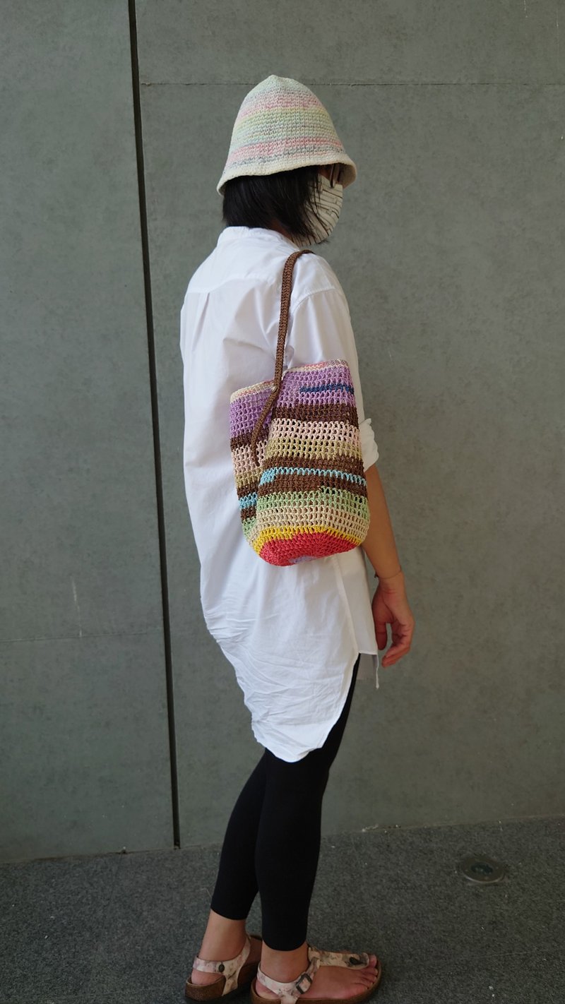 编织包~拉菲草编织~肩背包~手提包 - 侧背包/斜挎包 - 纸 