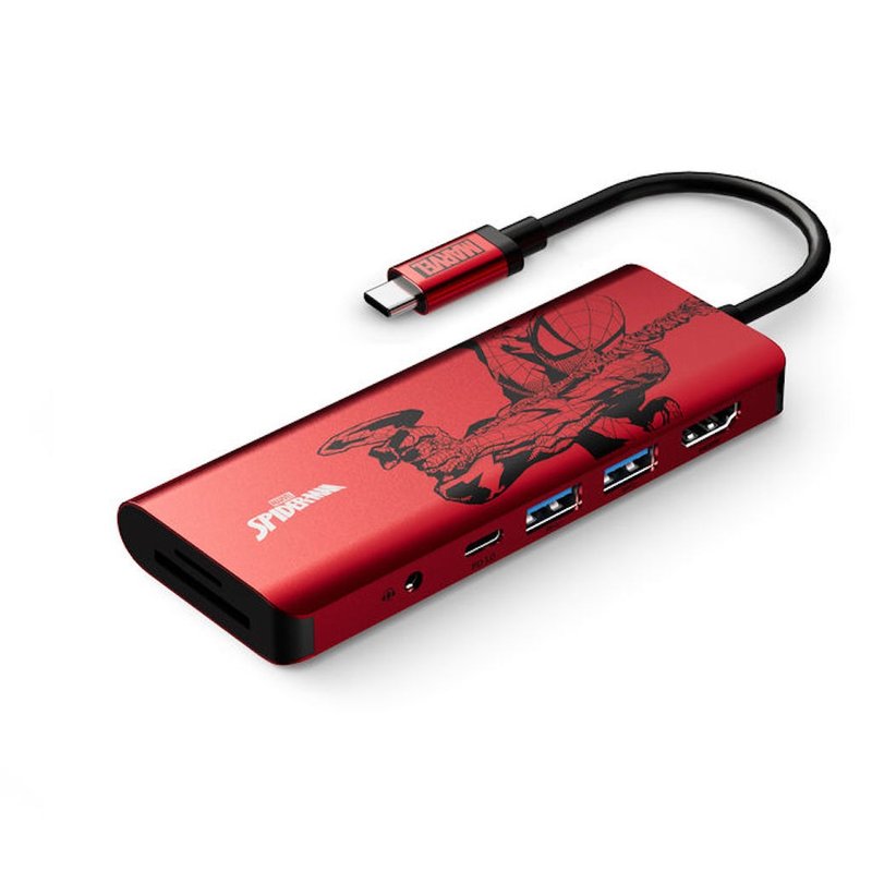 USB-C 7 合 1 高速多媒体集线器 (100W) (Marvel 系列)Spiderman - 电脑配件 - 其他材质 