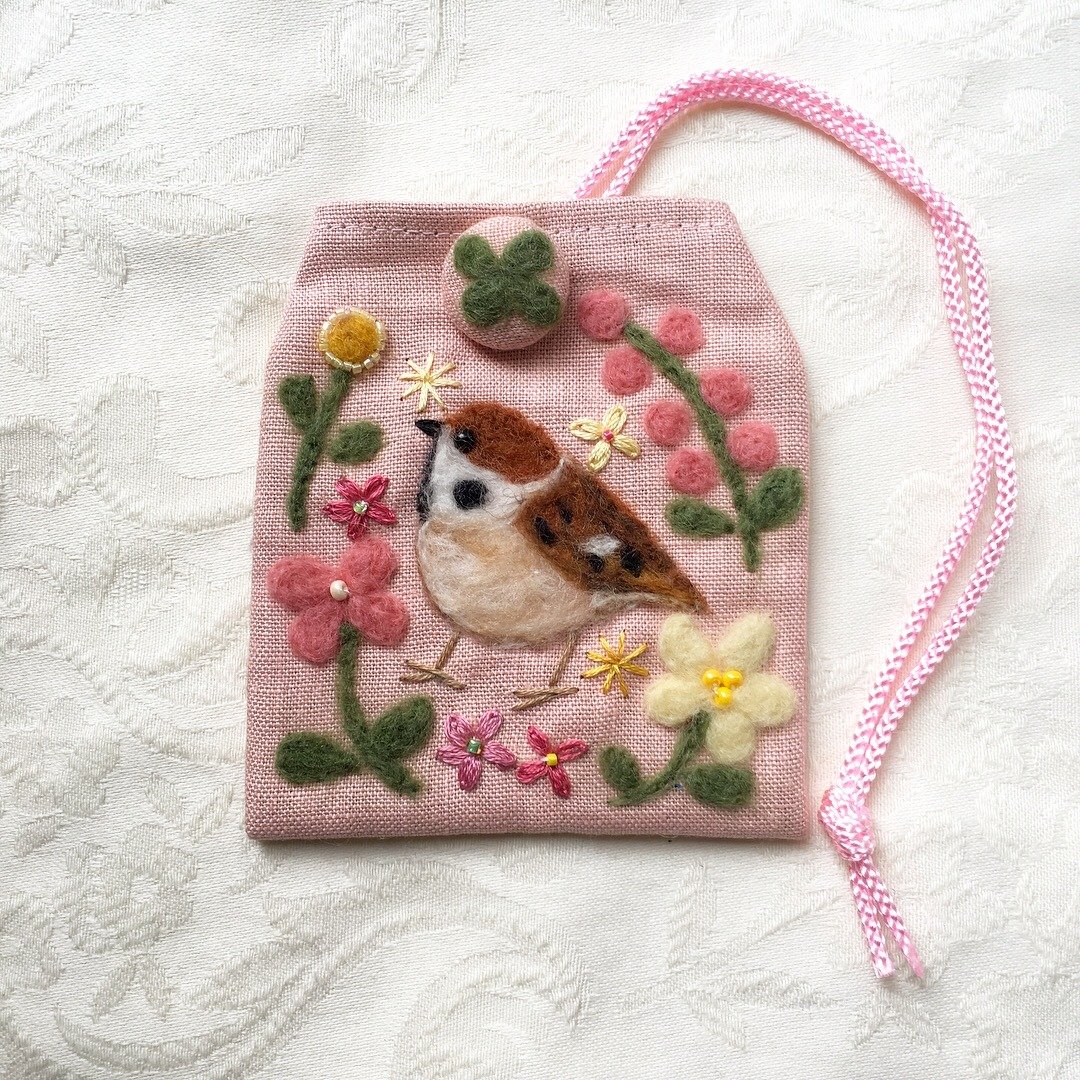 amulet bag of sparrow  - 其他 - 棉 粉红色