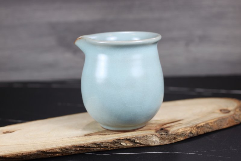 【沐春生活】300~340ml 汝窑 手拉坯 无把茶海 名家叶敏祥手作 - 茶具/茶杯 - 瓷 