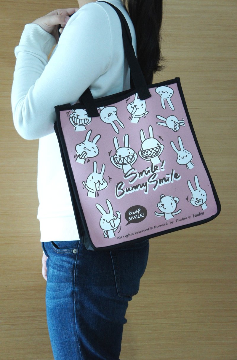 LE-200N  la essence X Foufou 联名手提袋 潜水衣布 台湾制造 - 手提包/手提袋 - 防水材质 