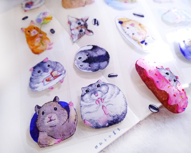 胖胖小仓鼠-PET胶带 - 纸胶带 - 塑料 多色