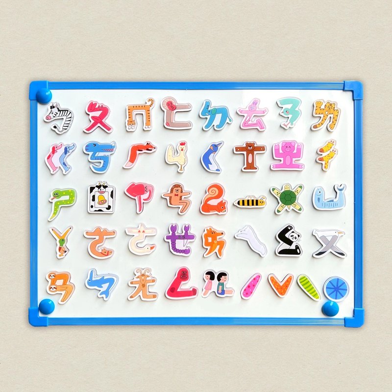 压克力磁铁 / 咚东牌注音符号2.0 / 含声符共41枚 - 冰箱贴/磁贴 - 压克力 多色
