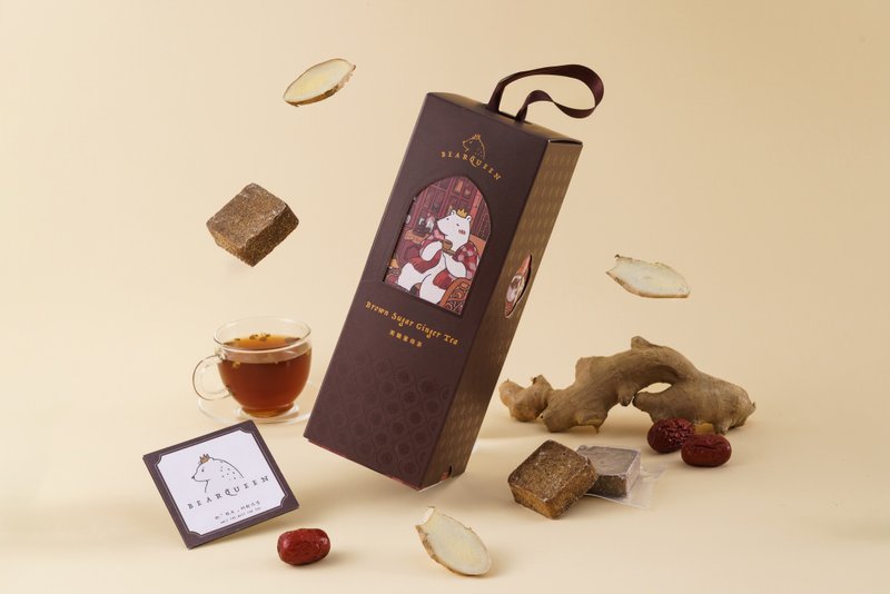 BearQueen 熊后-黑糖姜母茶 | 10入 - 茶 - 纸 