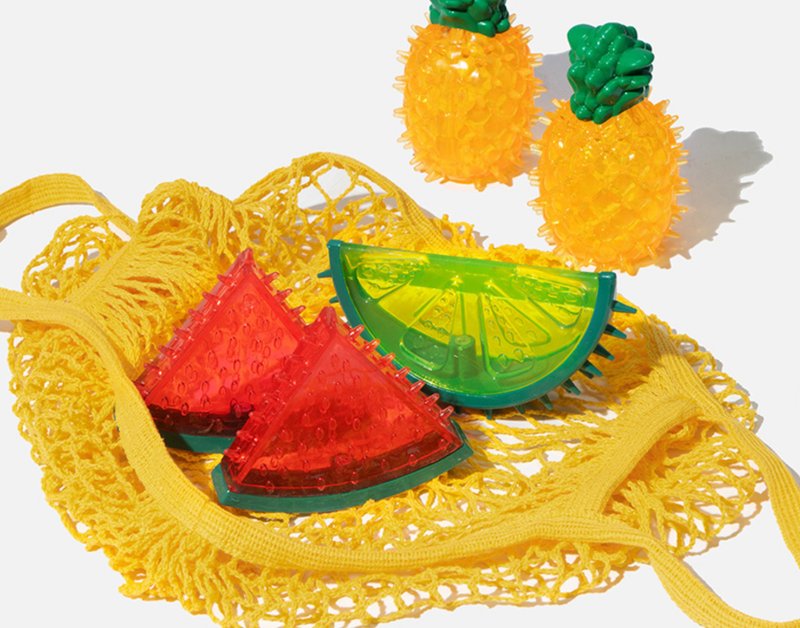 【仿真水果】中型犬/耐咬磨牙发声玩具 - 玩具 - 硅胶 多色