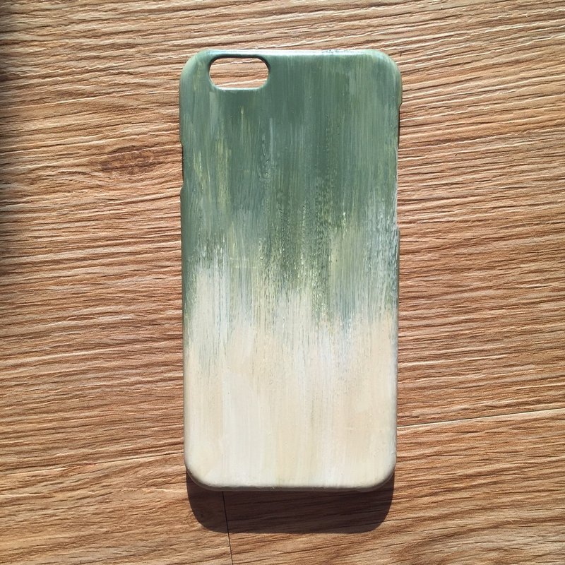 抹茶拿铁 Matcha latte 手绘手机壳 IPHONE:HTC:SONY:SAMSUNG:ASUS:OPPO 手绘Hand-painted - 手机壳/手机套 - 颜料 绿色