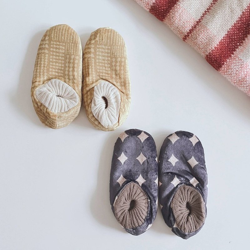 BISQUE 里起毛脚踝保暖室内止滑鞋袜 - 袜子 - 其他人造纤维 