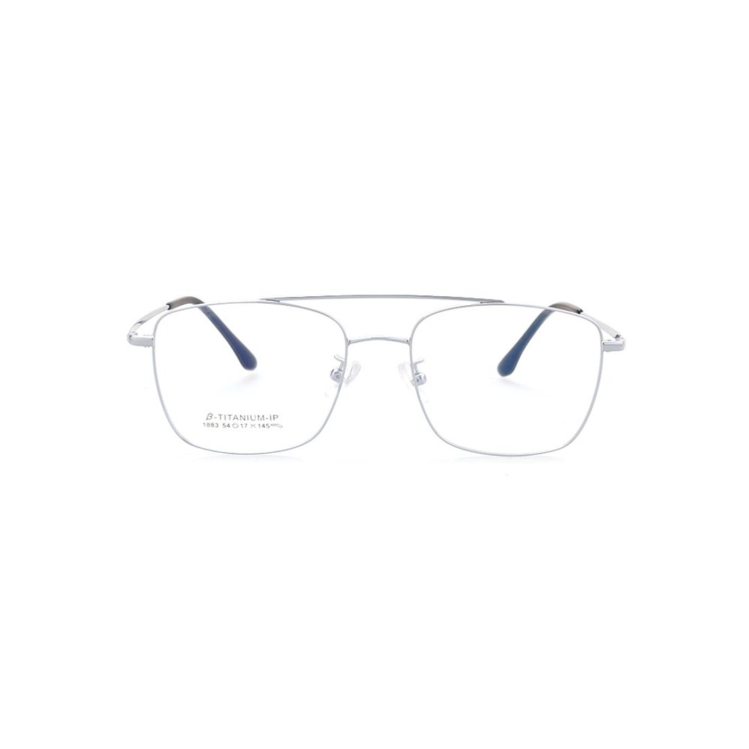 钛丝双梁眼镜│文青丝银-新款尝鲜价 - 眼镜/眼镜框 - 贵金属 银色