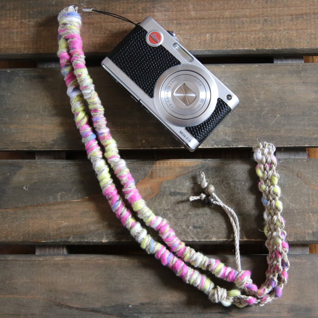 Fleece tape yarn hemp cord hemp neck strap - 挂绳/吊绳 - 棉 多色