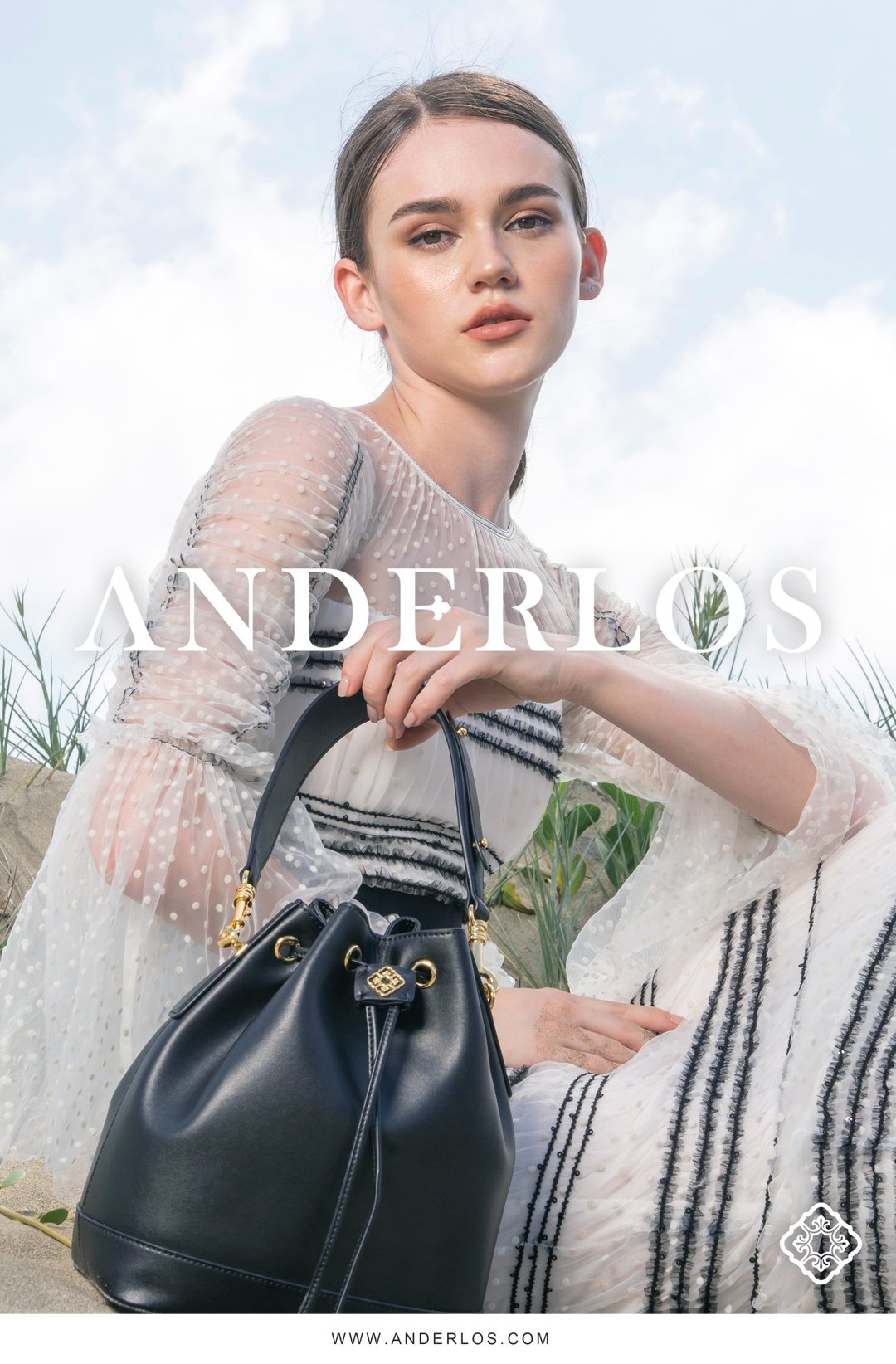 ANDERLOS 独家真皮水桶包福袋 - 束口袋双肩包 - 真皮 黑色