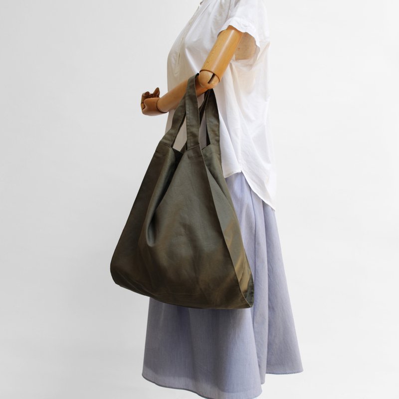 Eco bag / handbag - 手提包/手提袋 - 棉．麻 卡其色