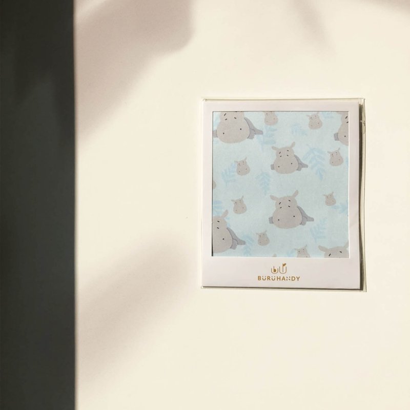 擦拭布/拭镜布/眼镜布/超细纤维/插画/河马款 - 眼镜盒/眼镜布 - 聚酯纤维 