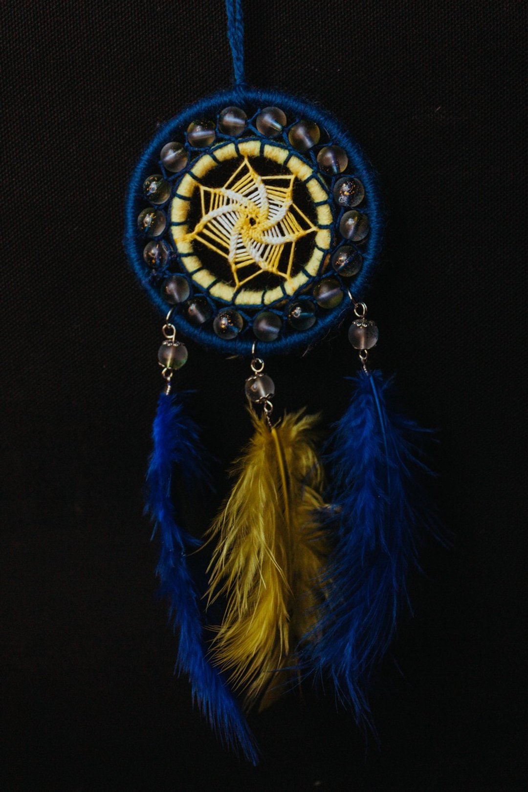 纯手工捕梦网 Handmade Dreamcatcher－【黑暗中的星星】 - 摆饰 - 其他材质 蓝色