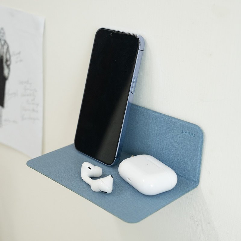 EasyHouse 微型壁挂式弯折层架(黏贴版) - 水感蓝 - 收纳用品 - 其他材质 