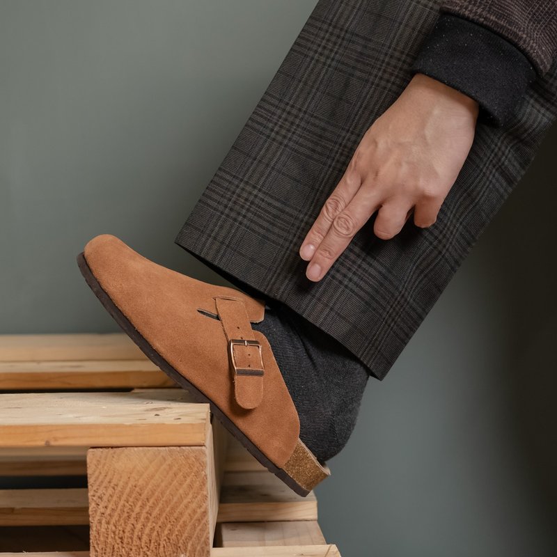 包头勃肯_朽叶棕 35-45码 男版卖场 - 男款皮鞋 - 真皮 咖啡色