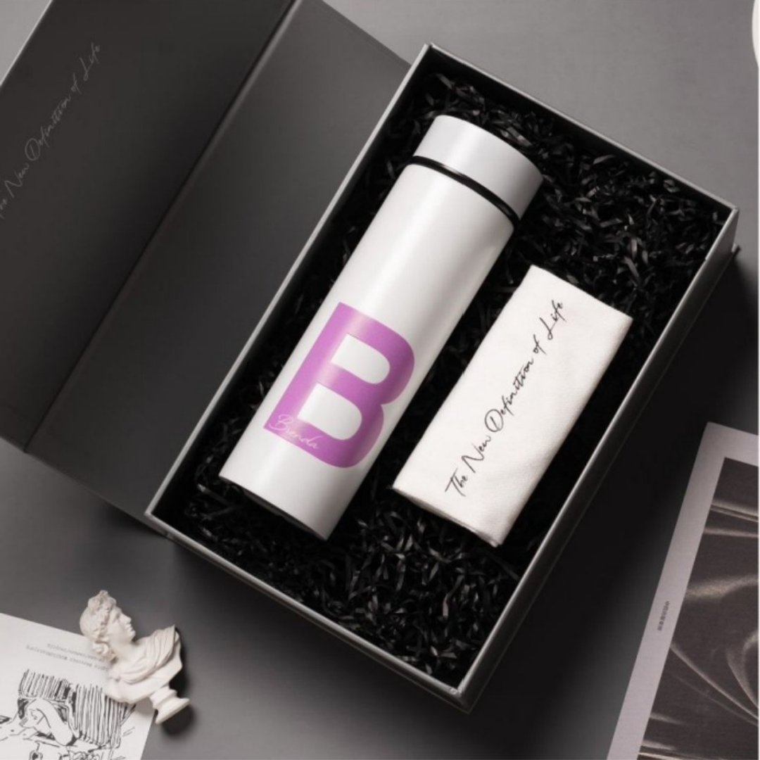 【定制礼盒】订制英文名 250ml/460ml智慧温度保温/茶杯 生日礼物 - 茶具/茶杯 - 不锈钢 多色