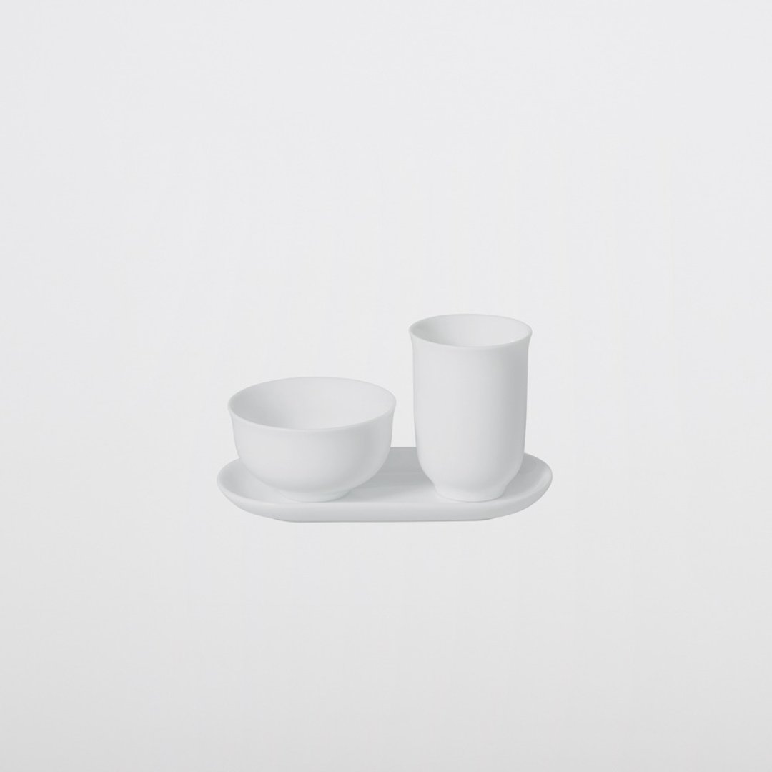 TG 白瓷中式品茗闻香杯组 56ml - 茶具/茶杯 - 瓷 白色