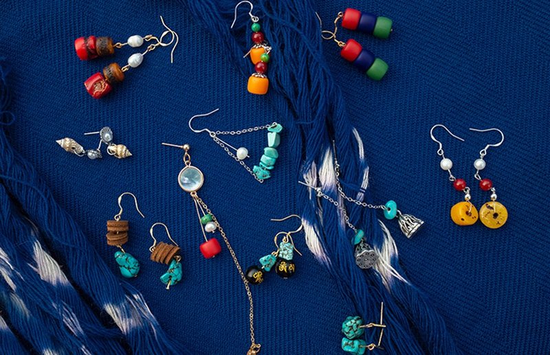 【925耳饰】新中式藏族復古/古典耳饰多款式 - 耳环/耳夹 - 银 多色