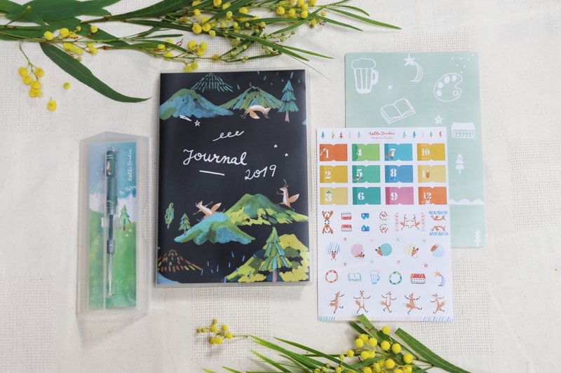 夜晚迪斯可│2019小狐狸手帐 钢笔书写组 - 笔记本/手帐 - 纸 多色