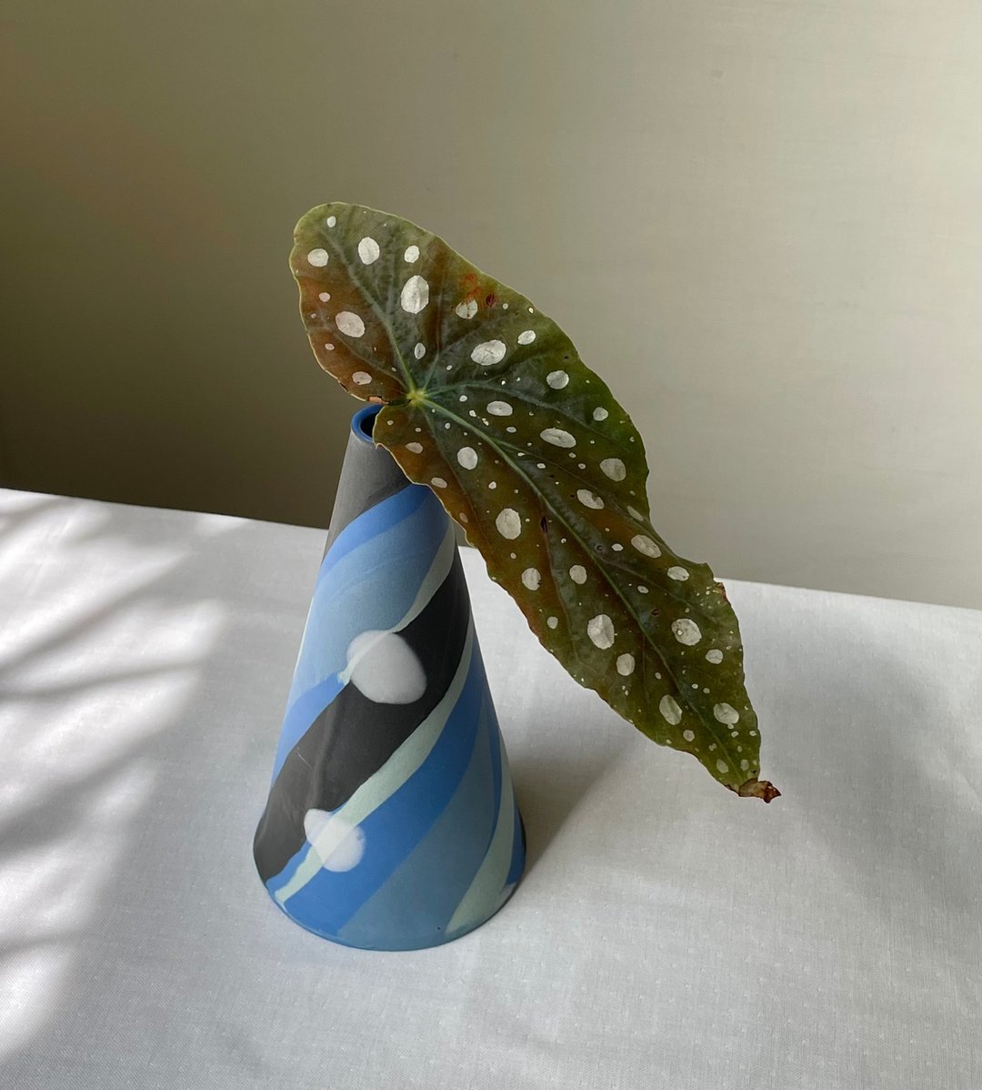 海洋绞胎锥形花器 - 花瓶/陶器 - 瓷 