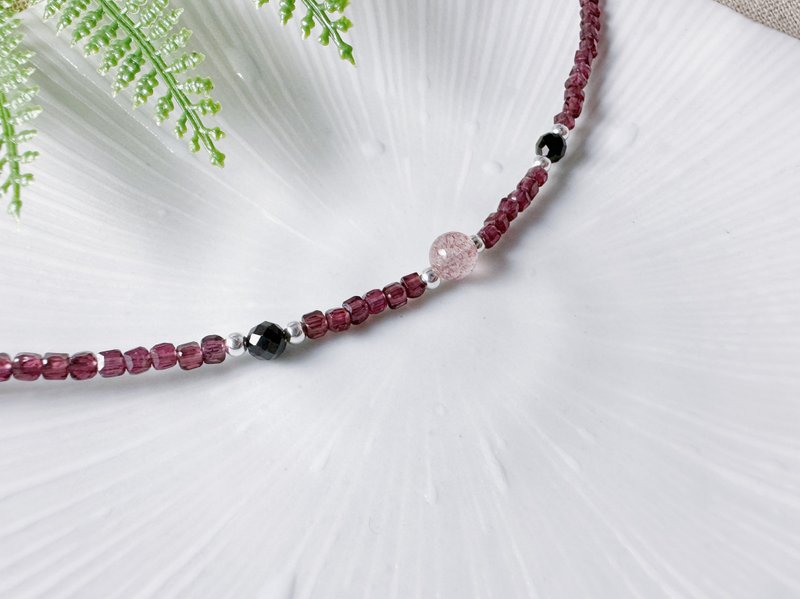 MH纯银天然石_说书人_石榴石 - 手链/手环 - 半宝石 红色