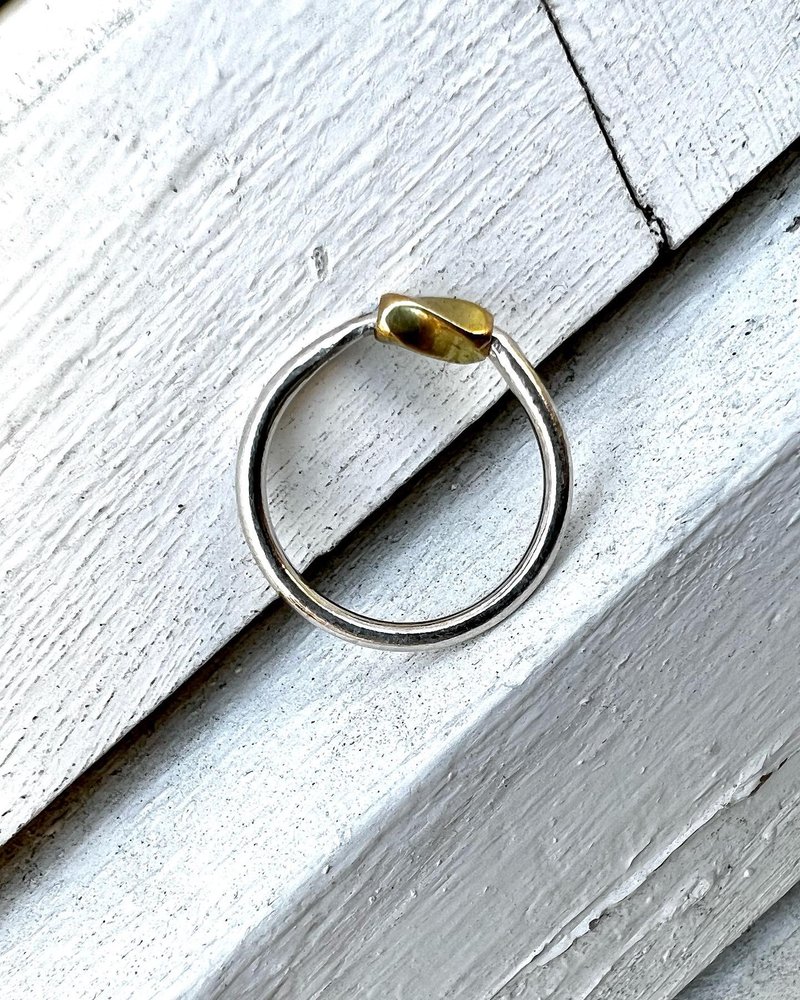 TWIST B.银戒 - 戒指 - 纯银 银色